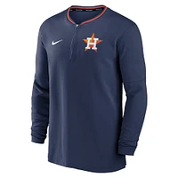 Men's Nike Navy Houston Astros Authentic Collection Performance Half-Zip Top
