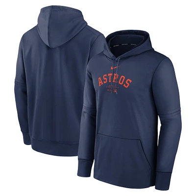 Sweat à capuche Nike bleu marine Houston Astros Authentic Collection Performance pour homme