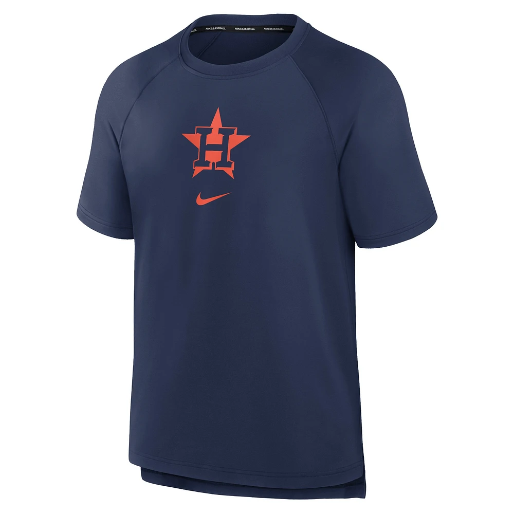 Men's Nike Navy Houston Astros Authentic Collection Pregame Raglan Performance T-Shirt