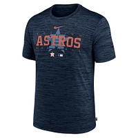 T-shirt Nike Houston Astros Authentic Collection Velocity Performance Practice pour homme - Bleu marine