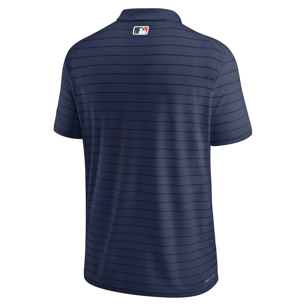 Polo Nike Houston Astros Authentic Collection Victory Performance rayé pour homme - Bleu marine