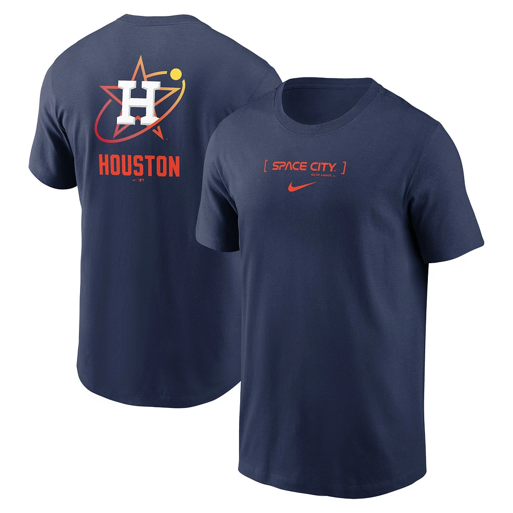 T-shirt Nike bleu marine Houston Astros City Connect 2-Hit pour homme