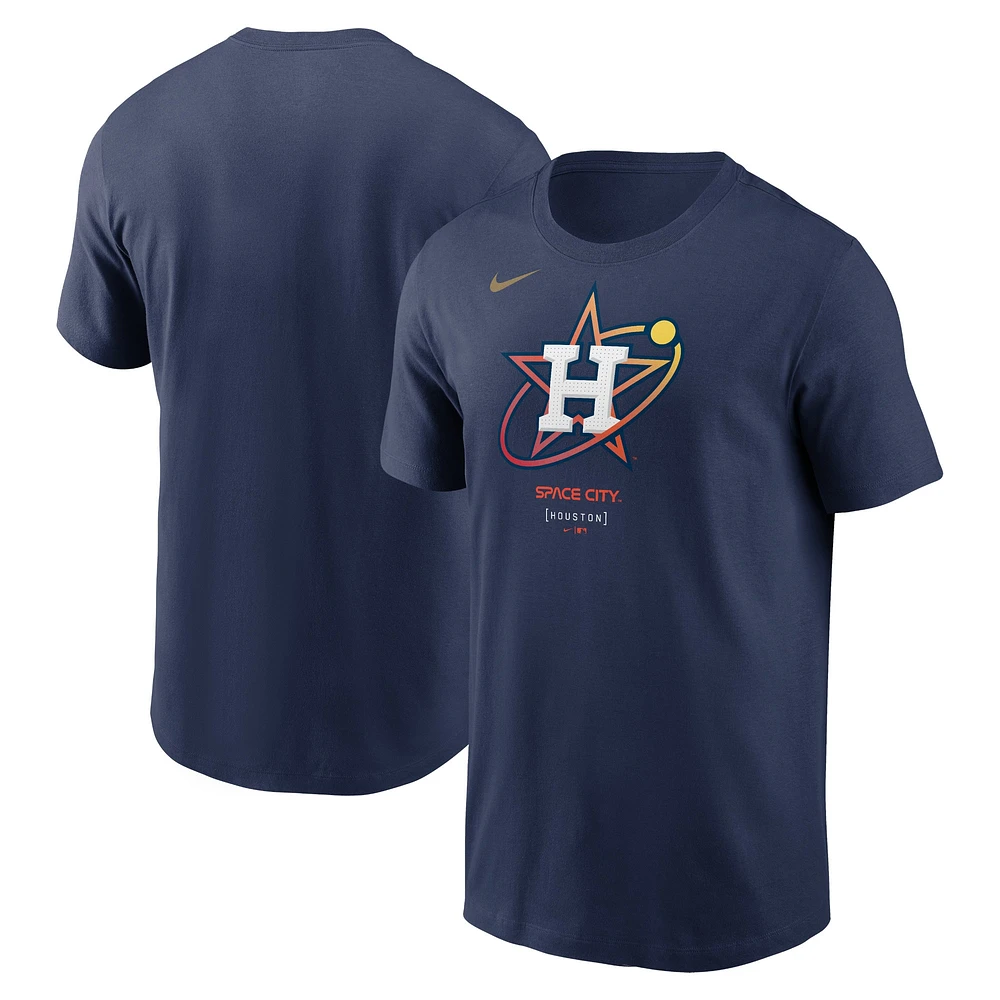 Men's Nike Navy Houston Astros City Connect Large Logo T-Shirt