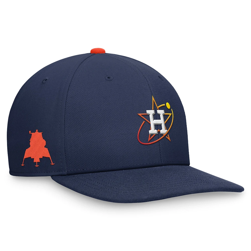 Casquette Snapback Nike Houston Astros City Connect Pro pour hommes, bleu marine