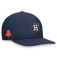 Casquette Snapback Nike Houston Astros City Connect Pro pour hommes, bleu marine