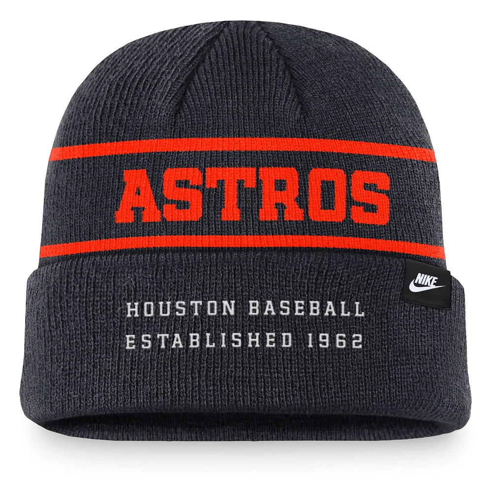 Men's Nike Navy Houston Astros Cooperstown Collection Rewind Terra Cuffed Knit Hat