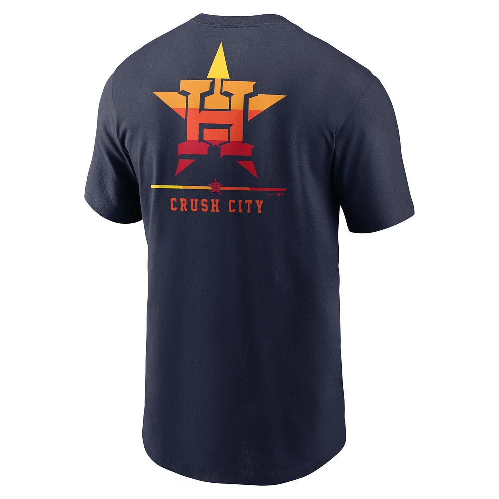 T-shirt Nike bleu marine Houston Astros Crush City Hometown pour hommes