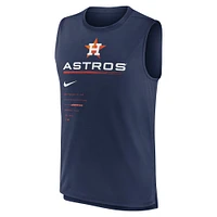 Débardeur Nike Houston Astros Exceed Performance pour homme - Bleu marine