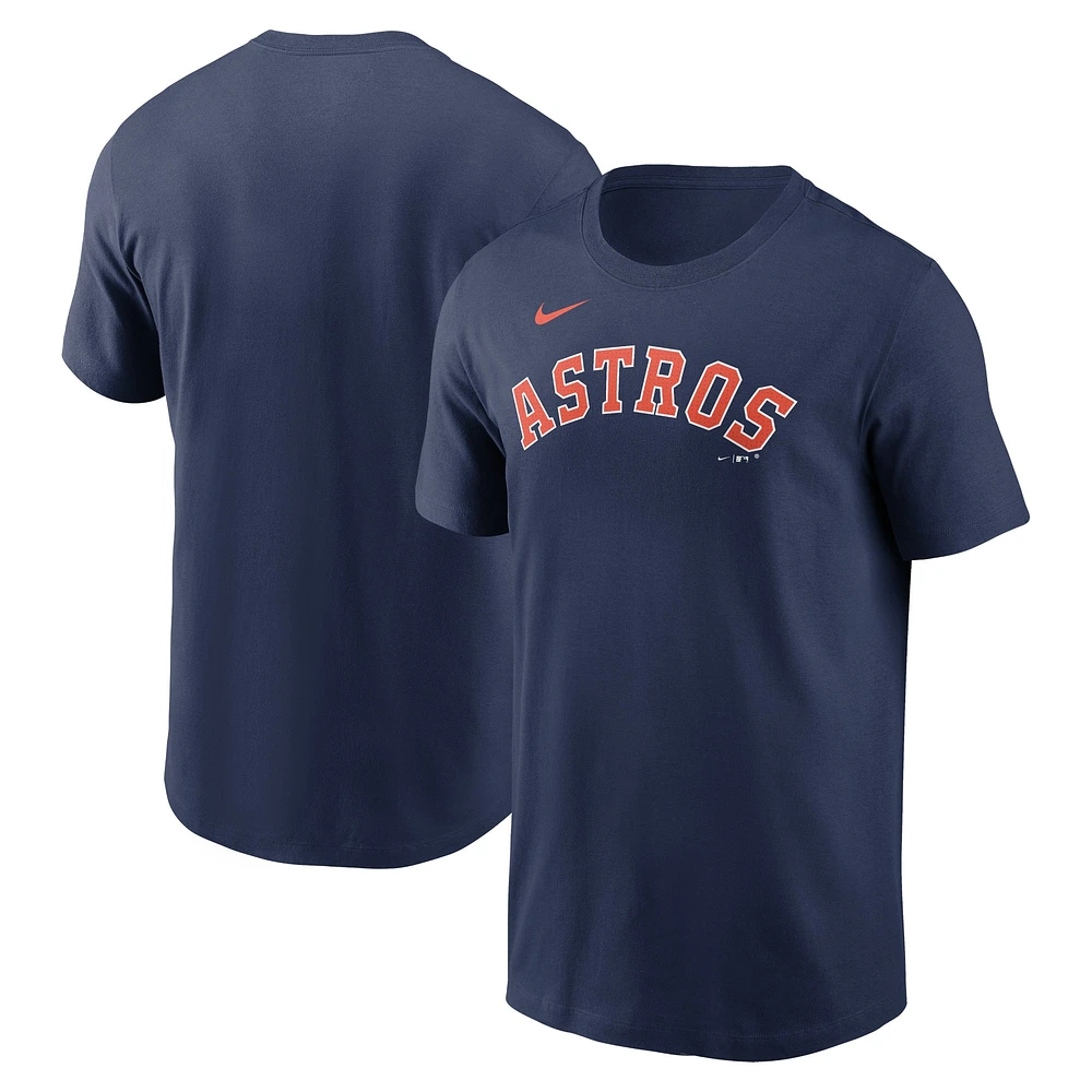 T-shirt Nike bleu marine avec logo Houston Astros Fuse pour homme