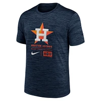 T-shirt Nike bleu marine Houston Astros avec grand logo Velocity pour homme