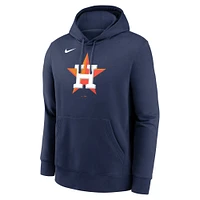 Men's Nike Navy Houston Astros Logo Club Fleece Pullover Hoodie