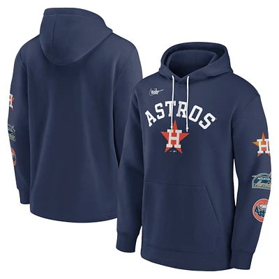 Men's Nike Navy Houston Astros Rewind Lefty Pullover Hoodie