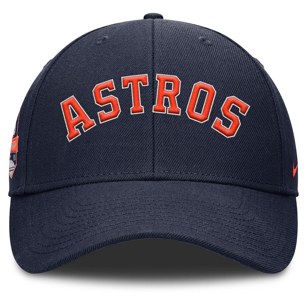 Casquette ajustable Nike Rise Gaberdine pour homme, bleu marine, Houston Astros