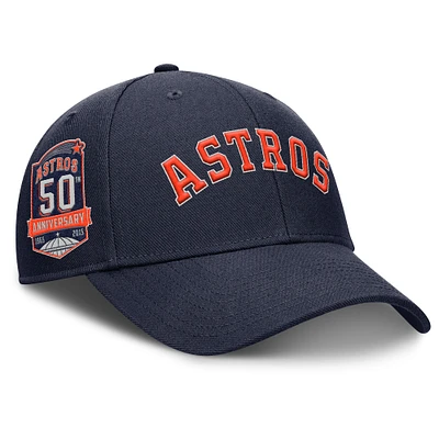 Casquette ajustable Nike Rise Gaberdine pour homme, bleu marine, Houston Astros