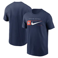 T-shirt Nike bleu marine Houston Astros Team Swoosh Lockup pour homme