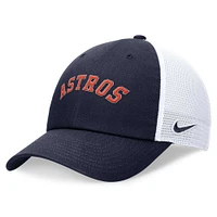 Casquette de camionneur ajustable Nike bleu marine Houston Astros Wordmark pour homme