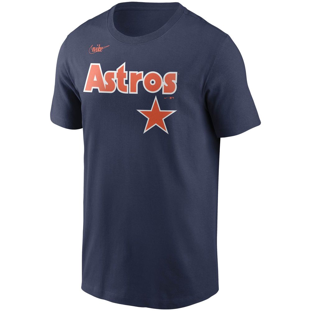 Men’s Nike Nolan Ryan Houston Astros Cooperstown Collection Name & Number  Navy T-Shirt