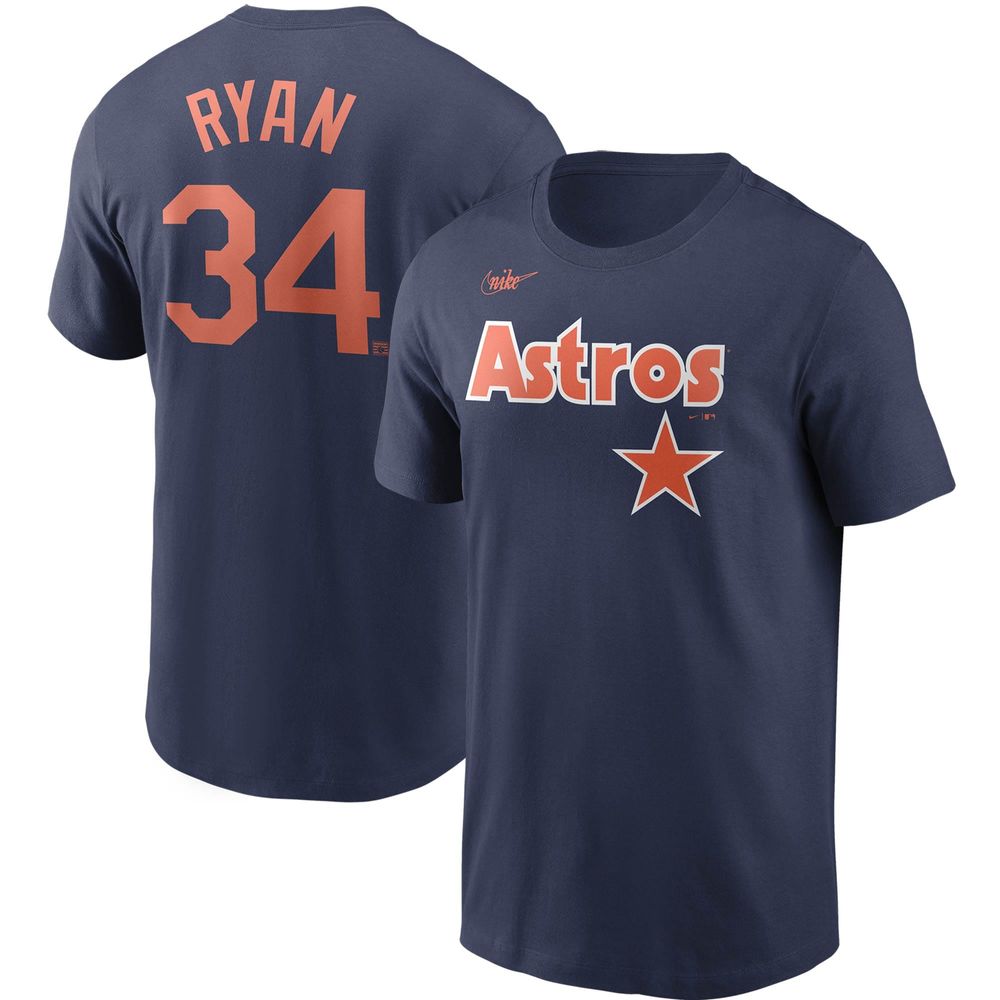Nike Men's Nike Nolan Ryan Navy Houston Astros Cooperstown Collection Name  & Number T-Shirt