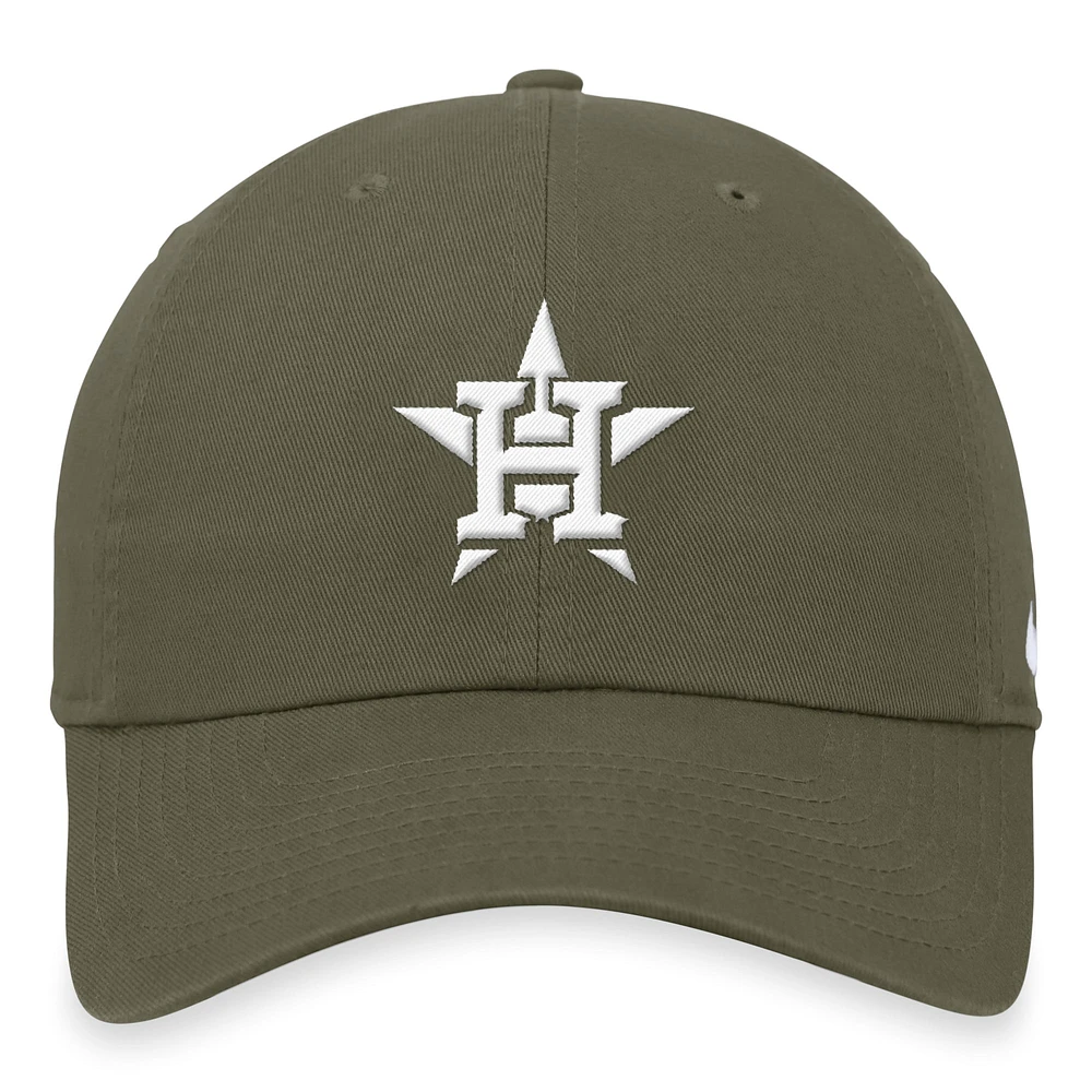 Men's Nike Olive Houston Astros Club Adjustable Hat