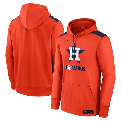 Men's Nike Orange Houston Astros Authentic Collection Performance Pullover Hoodie