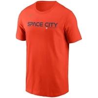 Men's Nike Orange Houston Astros City Connect Wordmark T-Shirt