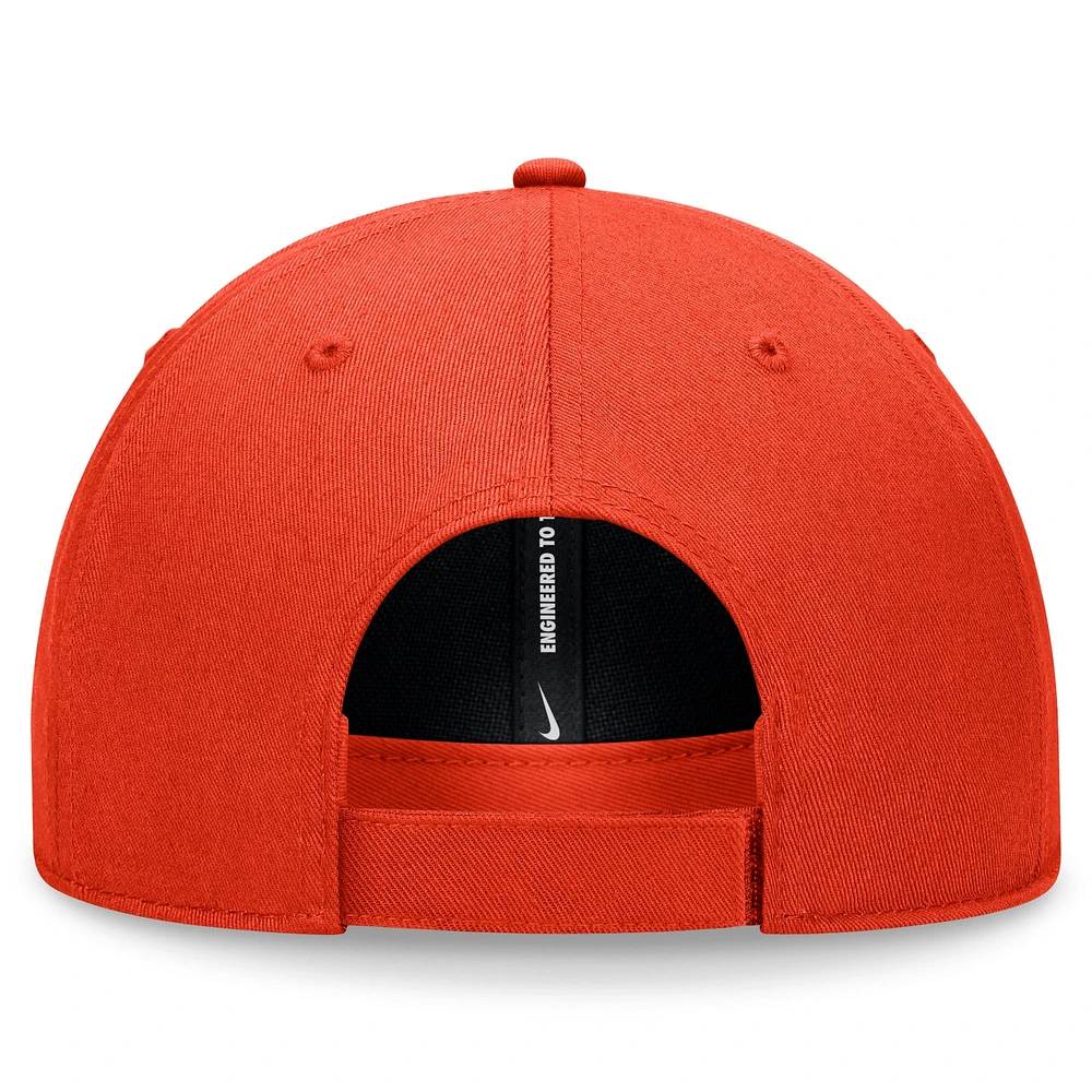 Casquette ajustable Nike Orange Houston Astros Club Performance pour homme