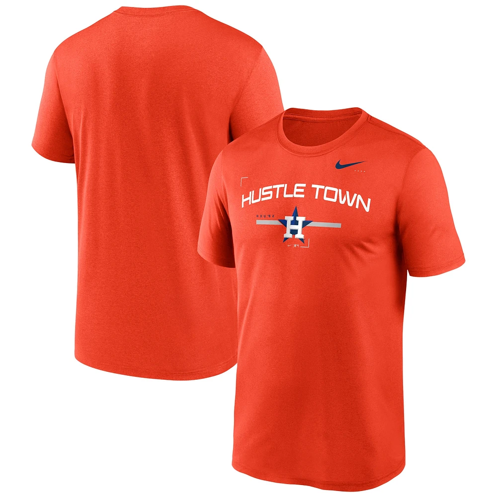 T-shirt d'entraînement Nike Orange Houston Astros Local Legend pour homme