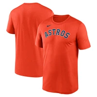 T-shirt Nike Houston Astros New Legend Wordmark pour homme orange