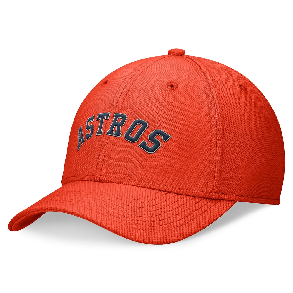 Casquette Nike Orange Houston Astros Performance Flex pour homme