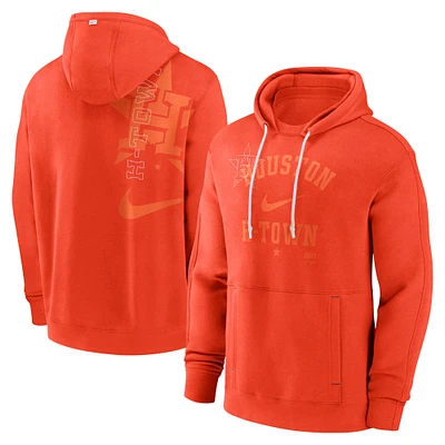 Men's Nike Orange Houston Astros Statement Ball Game Pullover Hoodie