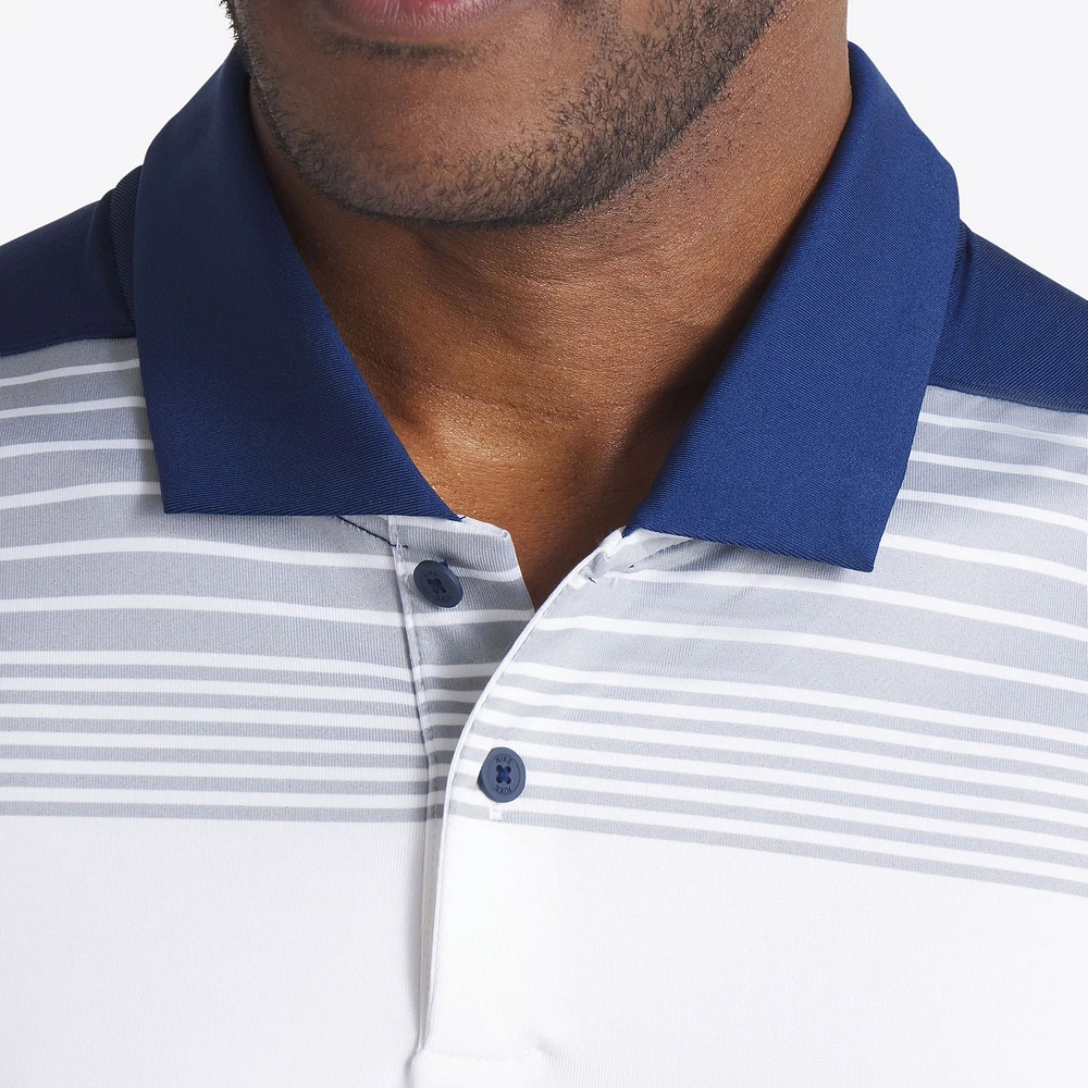 Polo Nike blanc/bleu marine Houston Astros 2025 City Connect Fashion Legacy Icon Vapor Performance pour homme