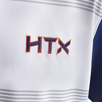 Polo Nike blanc/bleu marine Houston Astros 2025 City Connect Fashion Legacy Icon Vapor Performance pour homme