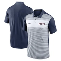 Polo Nike blanc/bleu marine Houston Astros 2025 City Connect Fashion Legacy Icon Vapor Performance pour homme