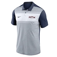 Polo Nike blanc/bleu marine Houston Astros 2025 City Connect Fashion Legacy Icon Vapor Performance pour homme
