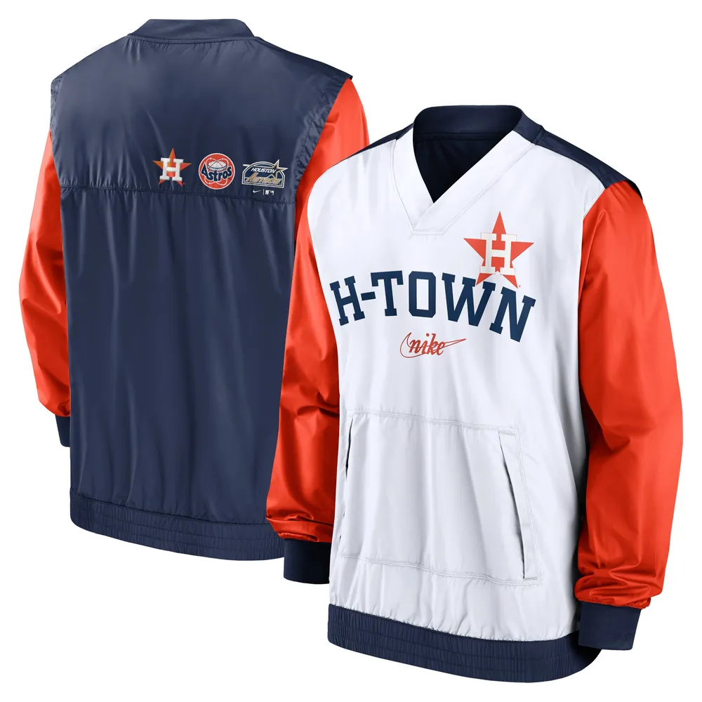 Houston Astros White and Orange Jacket