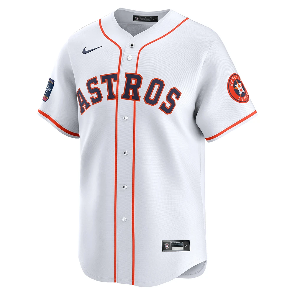 Men's Nike  White Houston Astros 2024 MLB World Tour Mexico City Series Home Limited Jersey