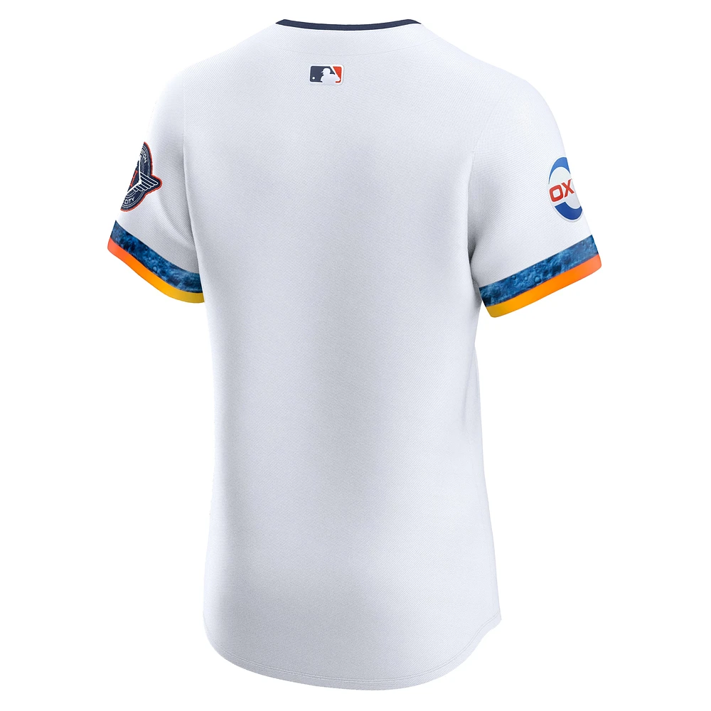 Men's Nike  White Houston Astros 2025 City Connect Elite Jersey