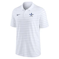 Polo Nike Houston Astros Authentic Collection Victory Performance rayé pour homme - Blanc