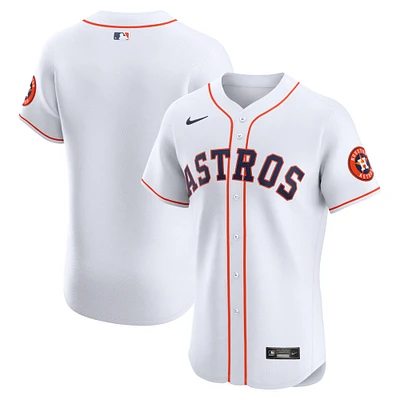 Maillot Nike pour homme blanc Houston Astros Domicile Vapor Premier Elite Patch