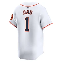 Men's Nike White Houston Astros #1 Dad Home Limited Jersey