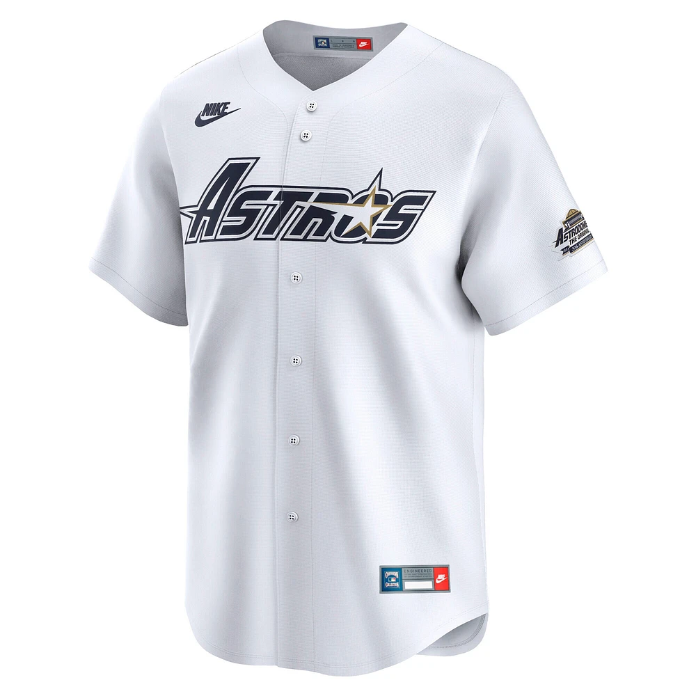 Men's Nike White Houston Astros Throwback Cooperstown Collection Limited Jersey