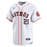 Maillot de joueur Nike Yainer Diaz pour hommes, blanc, Houston Astros Home Limited Player