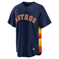 Maillot de joueur réplique alternatif des Houston Astros Nike Yordan Álvarez bleu marine pour homme