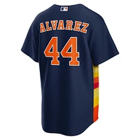 Maillot de joueur réplique alternatif des Houston Astros Nike Yordan Álvarez bleu marine pour homme