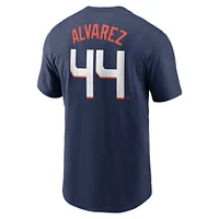 Men's Nike Yordan Alvarez Navy Houston Astros 2025 City Connect Fuse Name & Number T-Shirt