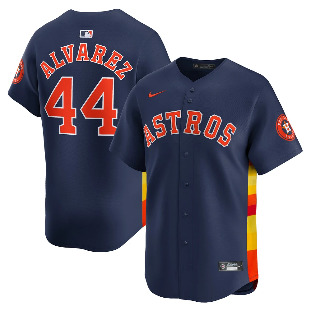 Maillot de joueur alternatif Nike Yordan Alvarez bleu marine Houston Astros pour homme