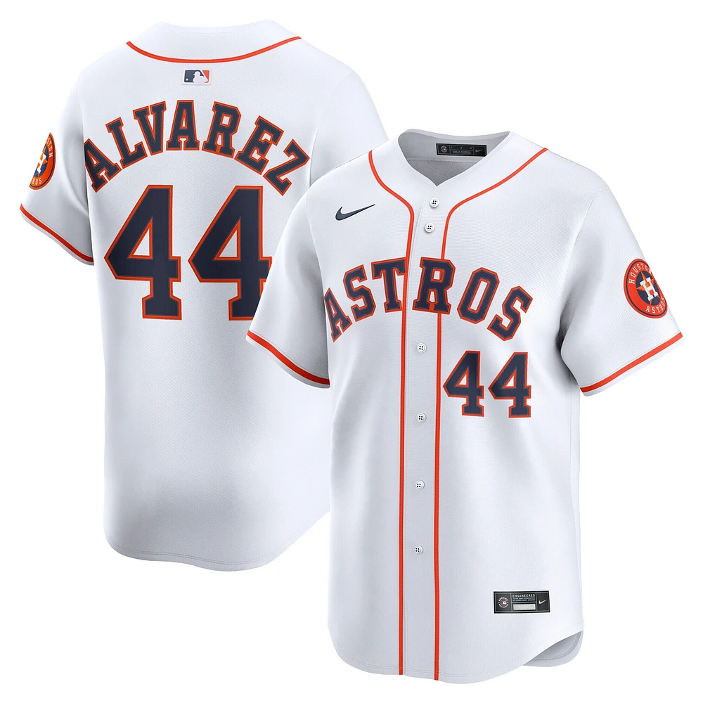 Maillot de joueur à domicile Nike Yordan Alvarez pour homme, blanc, Houston Astros, édition limitée