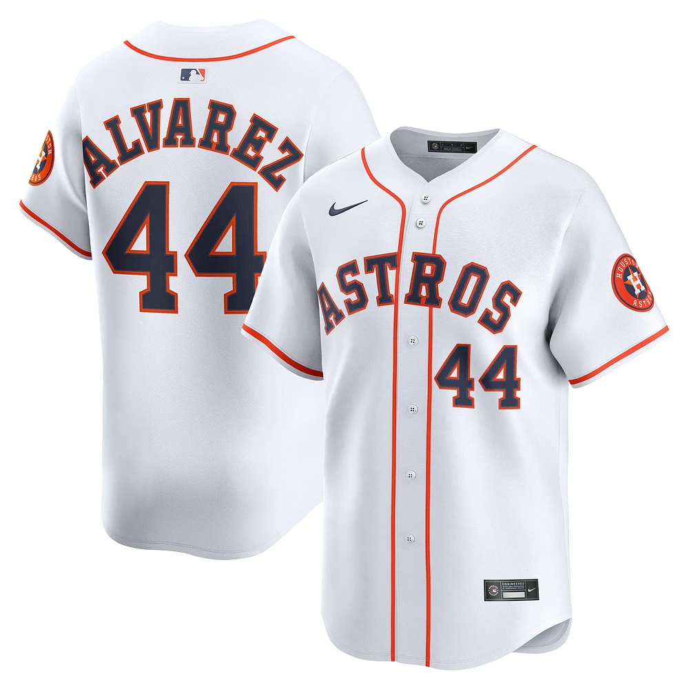 Maillot de joueur à domicile Nike Yordan Alvarez pour homme, blanc, Houston Astros, édition limitée