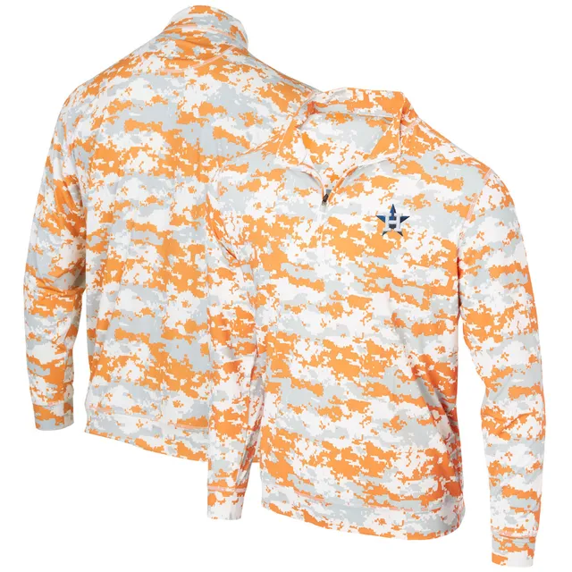 Columbia Men's Houston Astros Orange Shotgun Quarter-Zip Shirt