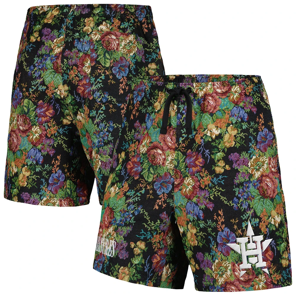 Short homme Houston Astros à fleurs noir